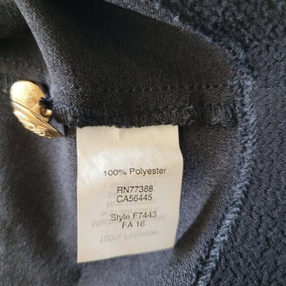 Madewell et SEZANE Colette Black Top with Gold Buttons Size XS - Picture 10 of 12